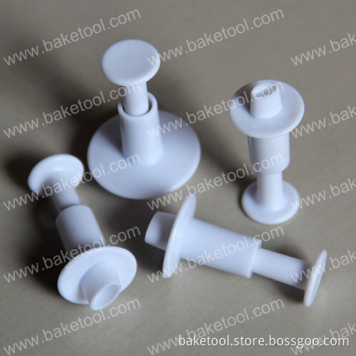 Plastic Oval Shape Cake Cookie Cutter Plunger Mold Set